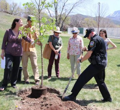 2018 Arbor Day Planting in Apple Valley Park.